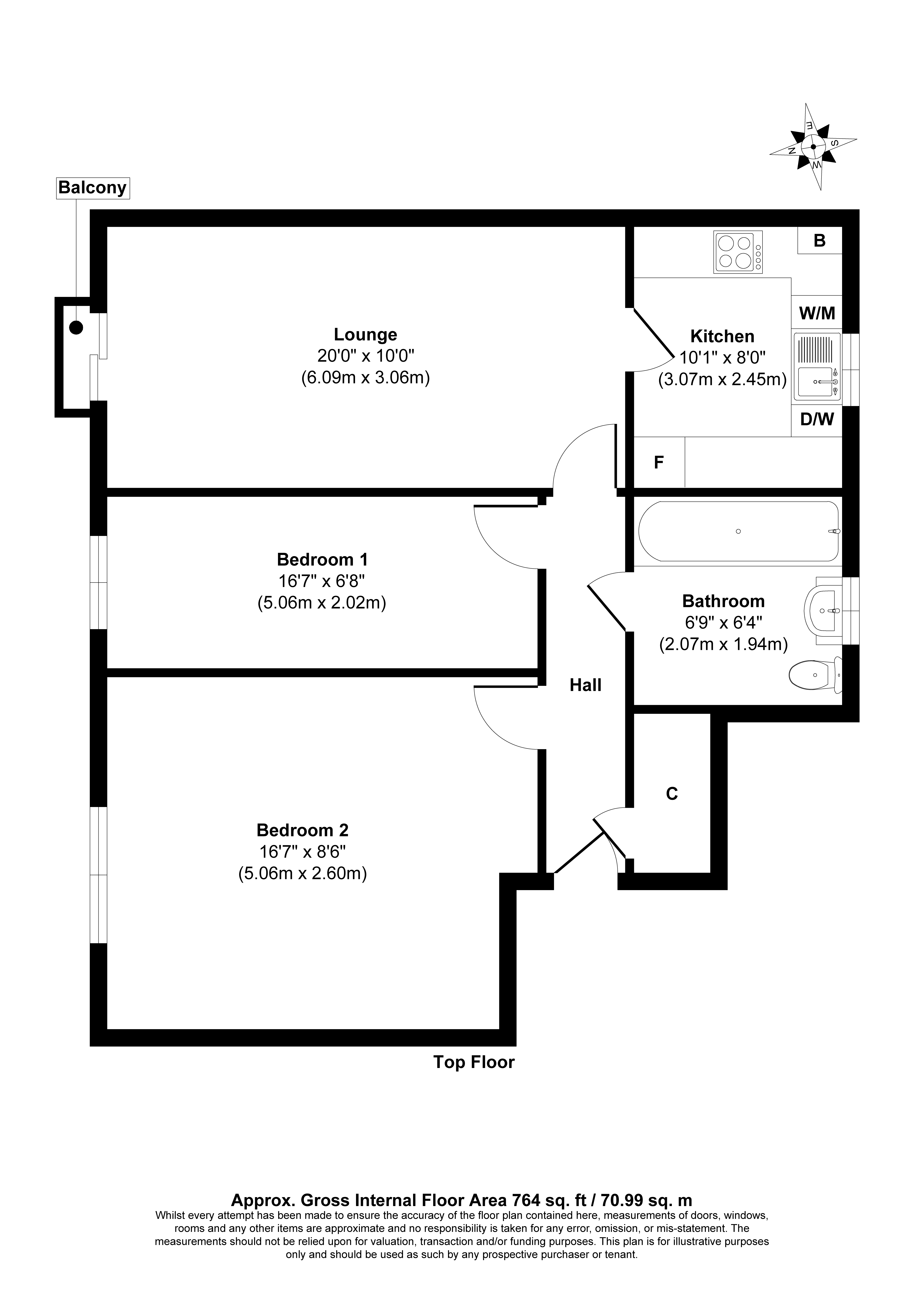 Flat 9, 17 Carter Close, Hawkinge, Folkestone, Kent, CT18 7TN