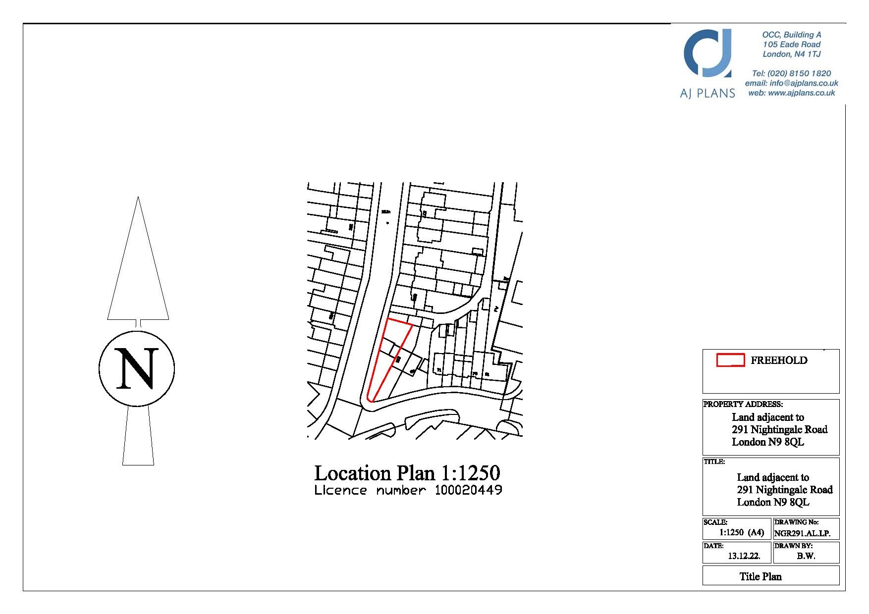 Land Adjacent to 291 Nightingale Road, Edmonton, N9 8QL