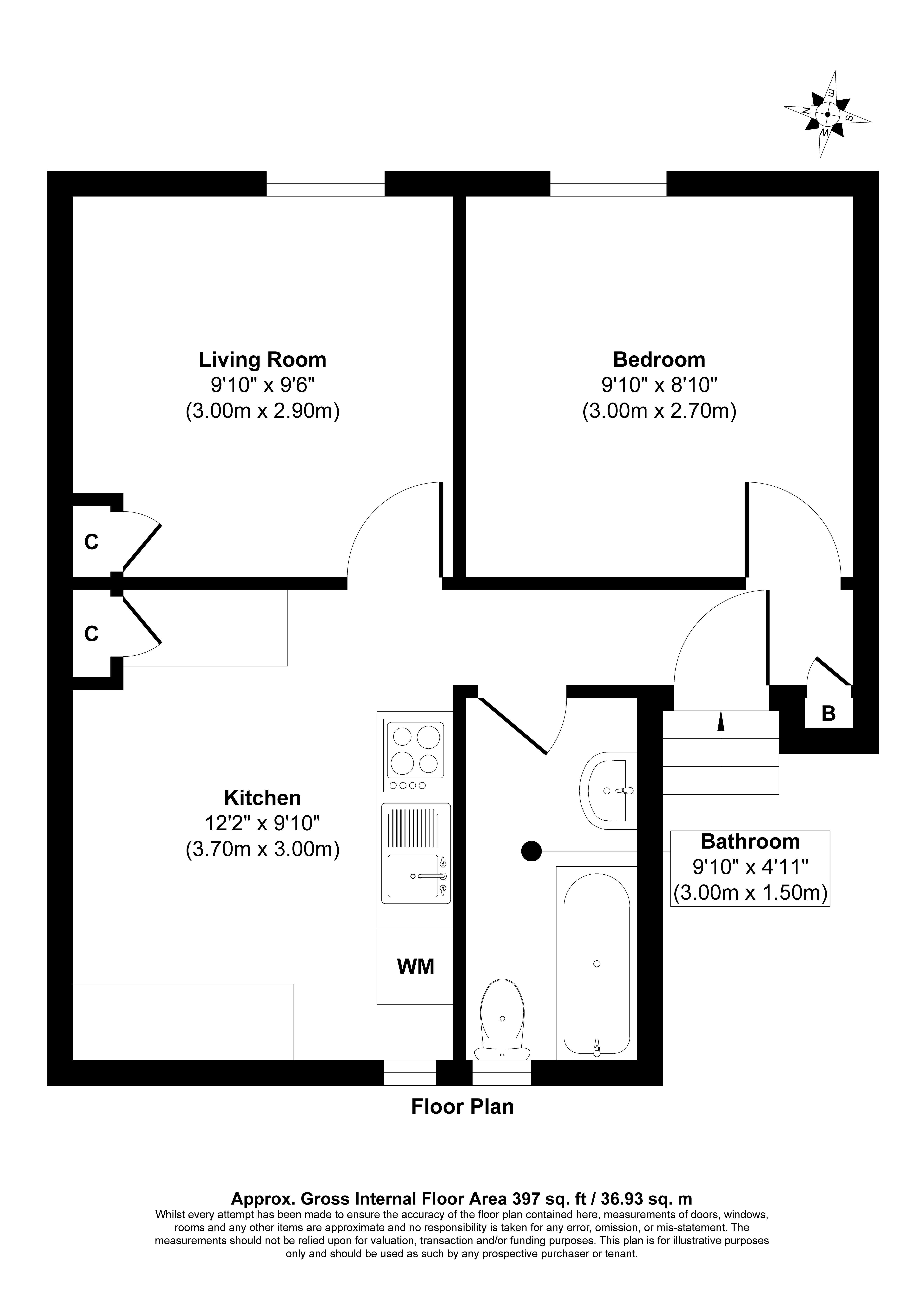 Second Floor Flat, 13 Victoria Place, Stoke, Plymouth, PL2 1BY