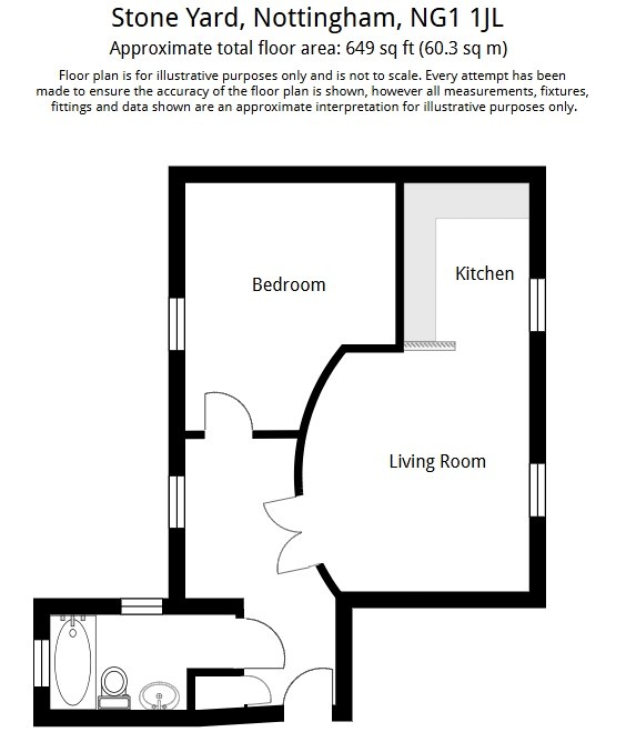 Apartment 10 Stone Yard, 12 Plumptre Street, Nottingham, NG1 1JL