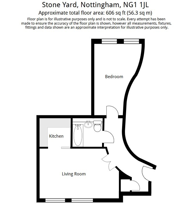 Apartment 28 Stone Yard, 12 Plumptre Street, Nottingham, NG1 1JL