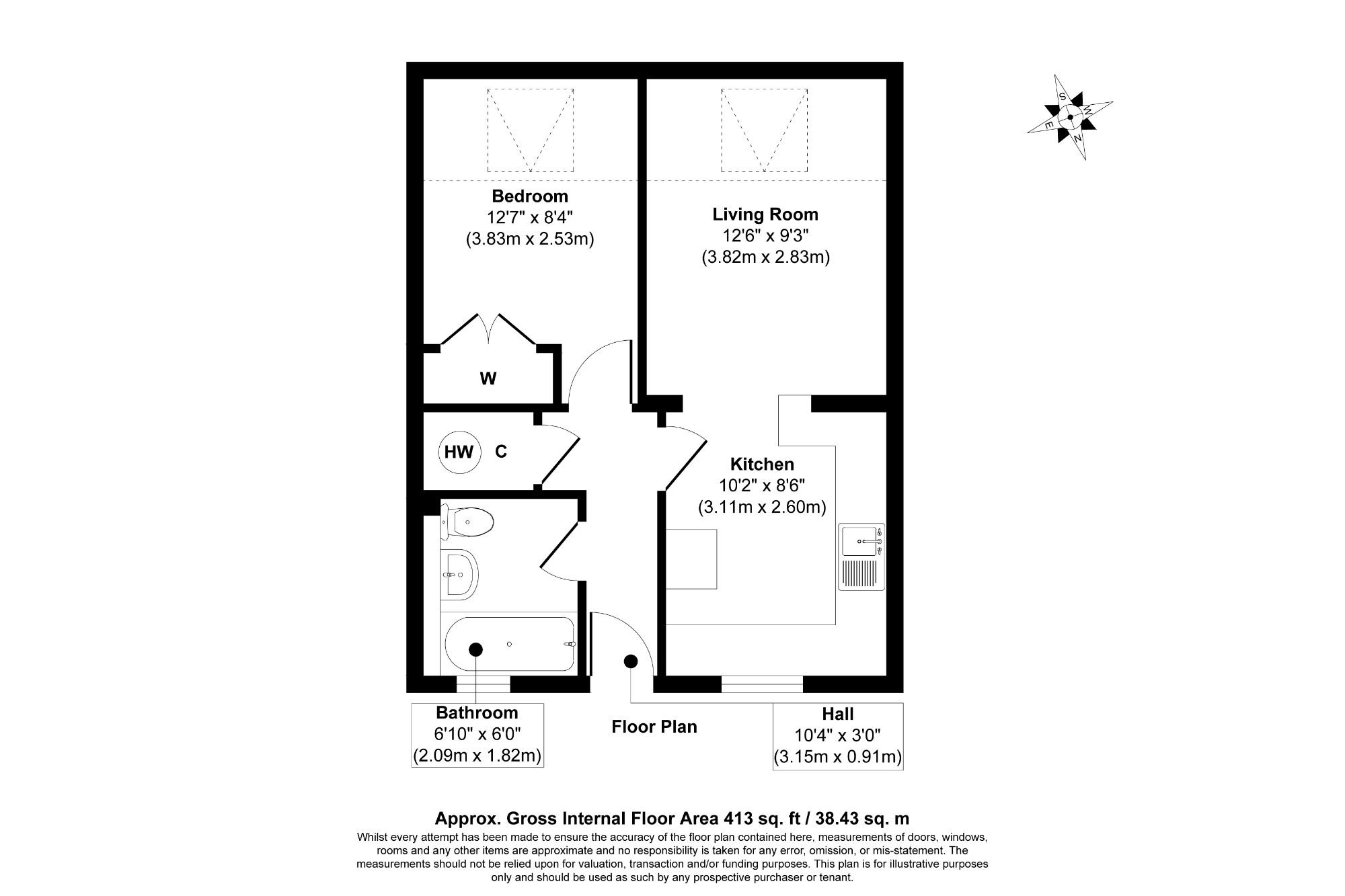 Flat 41 Atholl Court & Garage G28, Kingsway Gardens, Andover, SP10 4BB