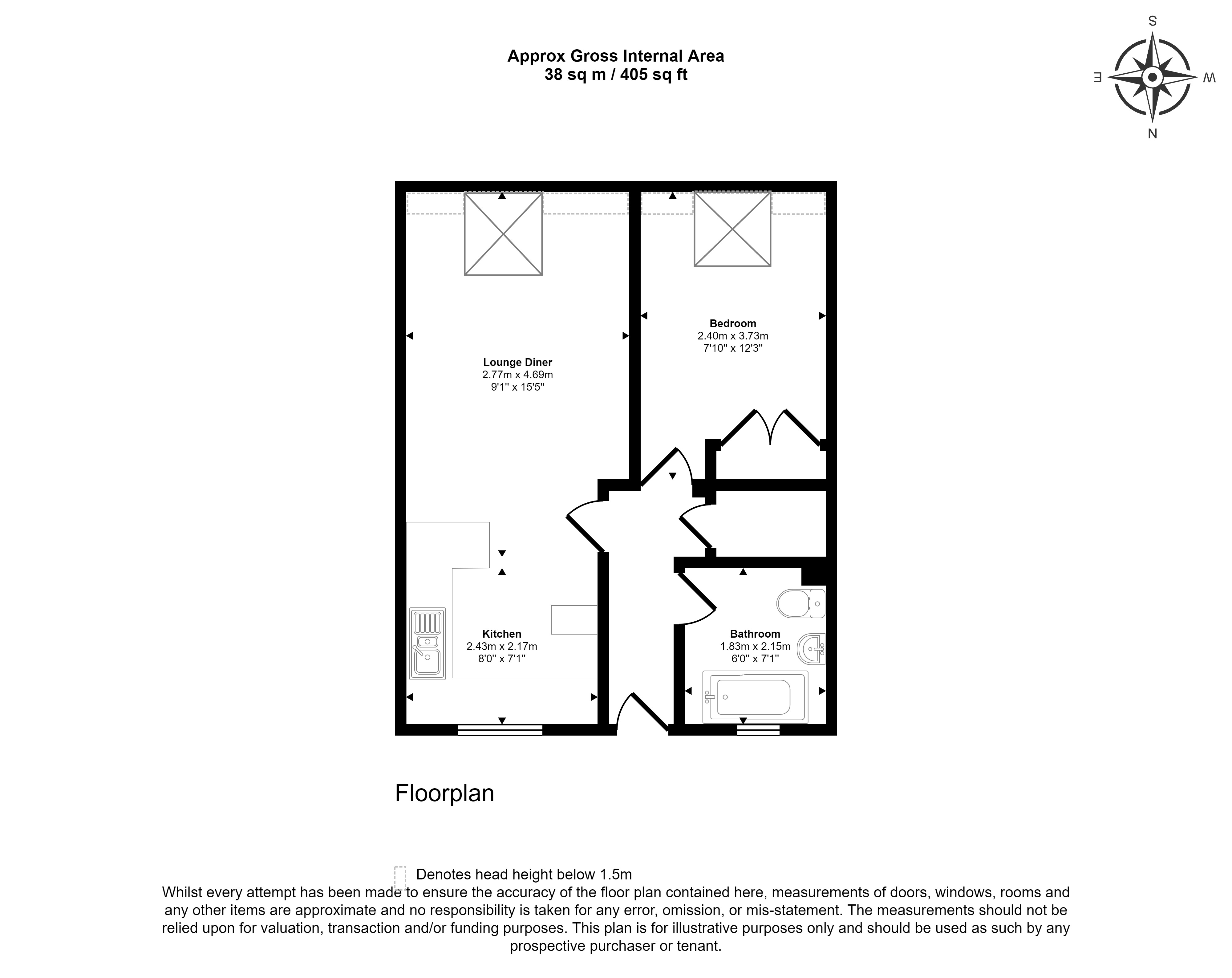 Flat 39 Atholl Court and Garage No 26, Kingsway Gardens, Andover, SP10 4BB