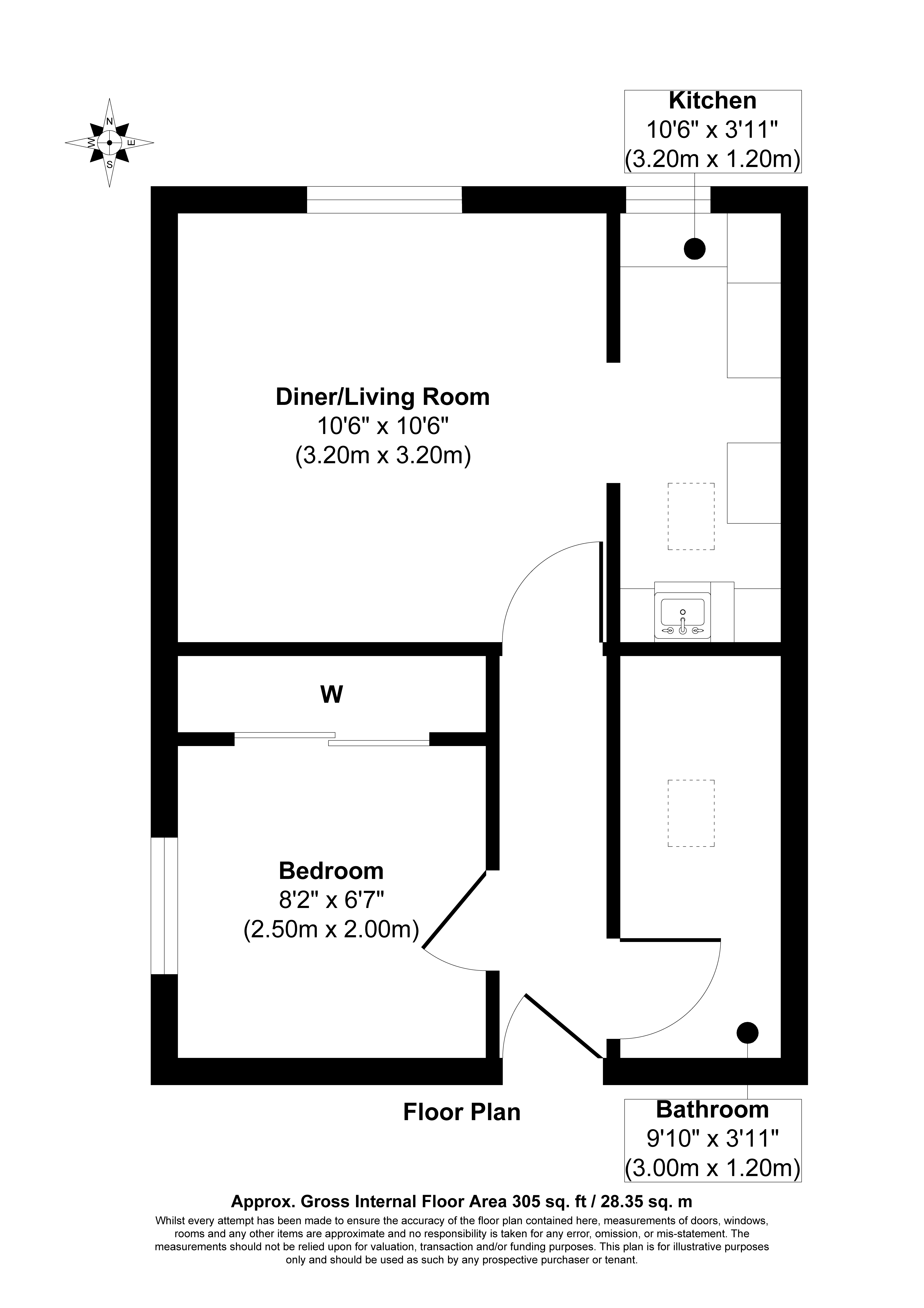 Flat 1, 55-59 Forton Road, Gosport, PO12 4TD