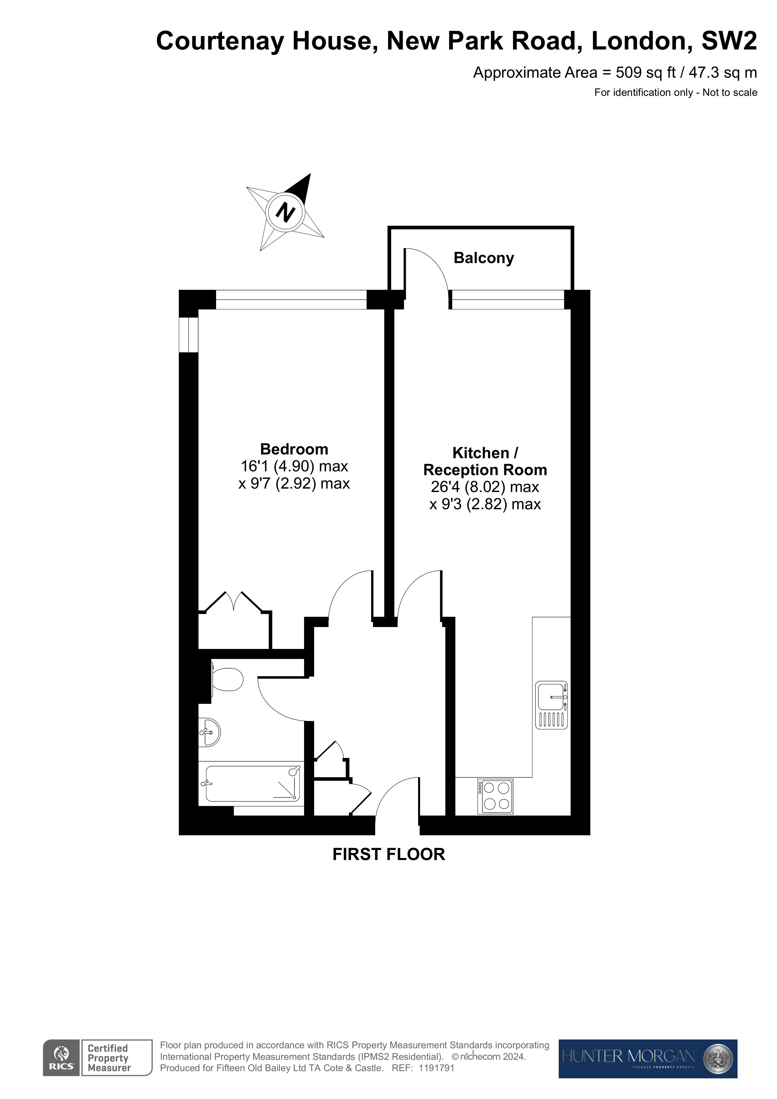 Flat 201 Courtenay House, 9 New Park Road, Brixton Hill, London, SW2 4DN