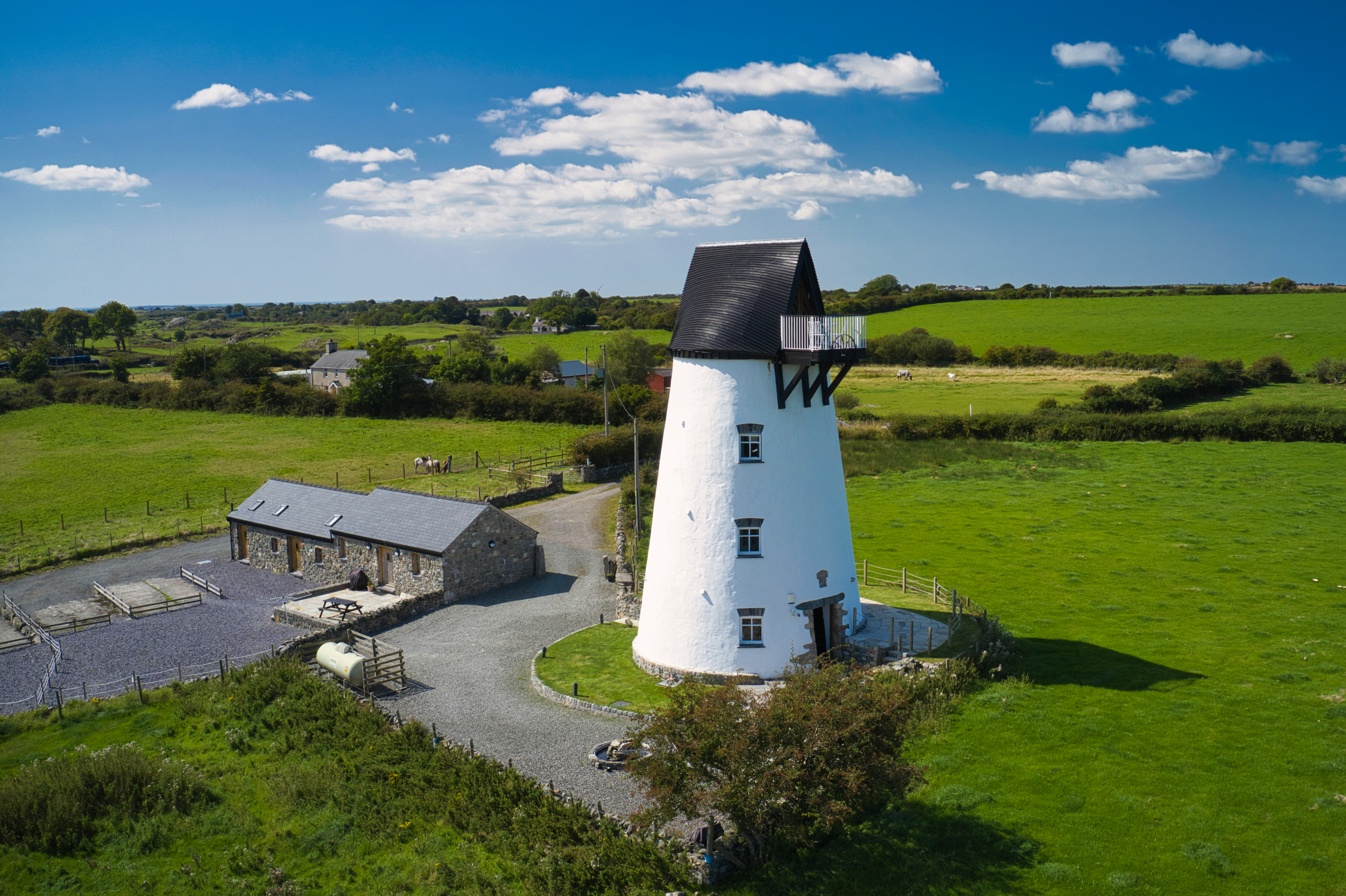 Melin Newydd Windmill and Holiday Cottages, Tynlon, Anglesey LL65 4UA