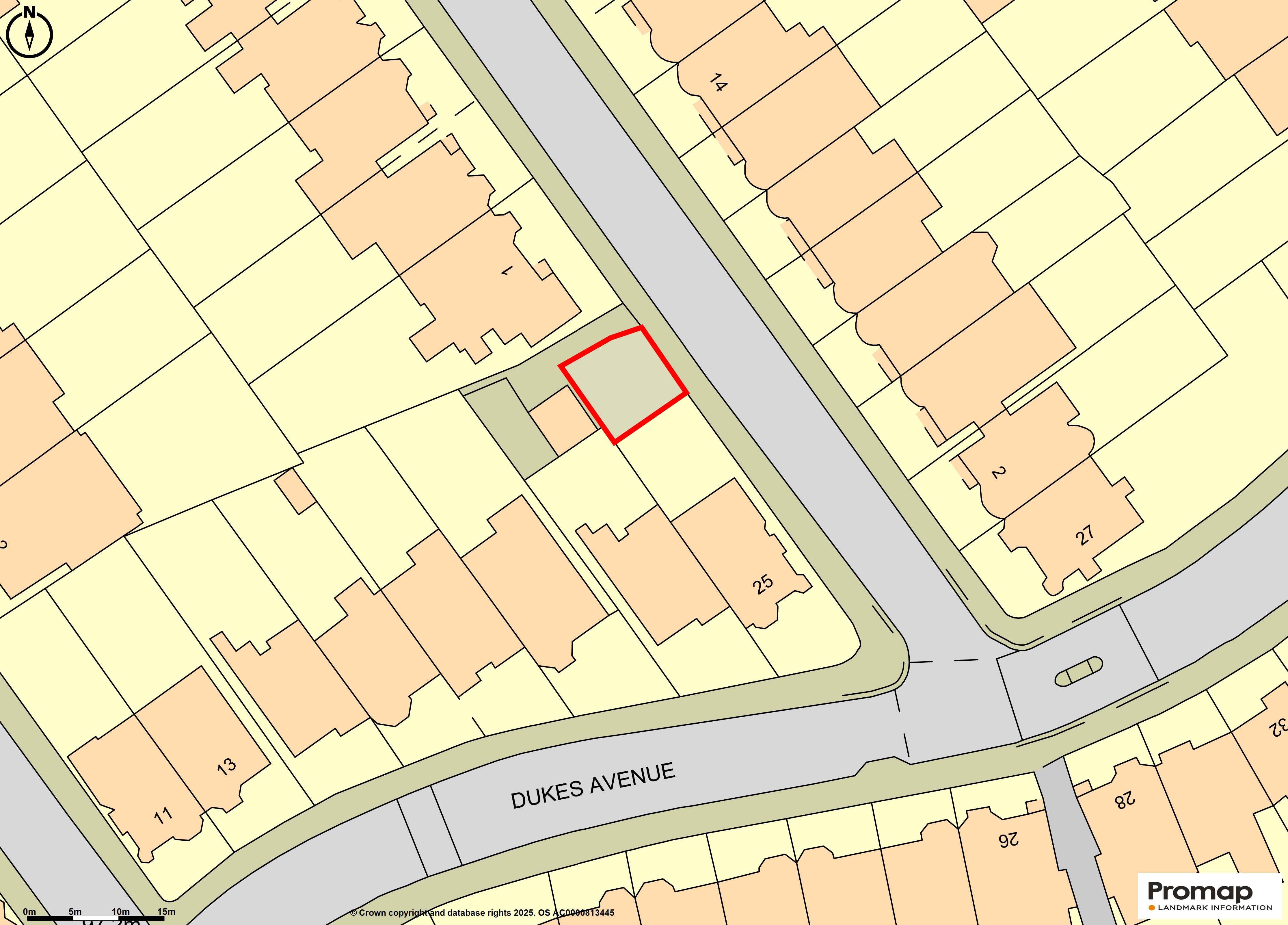Land to the rear of 25 Dukes Avenue, Muswell Hill, London N10 2PS