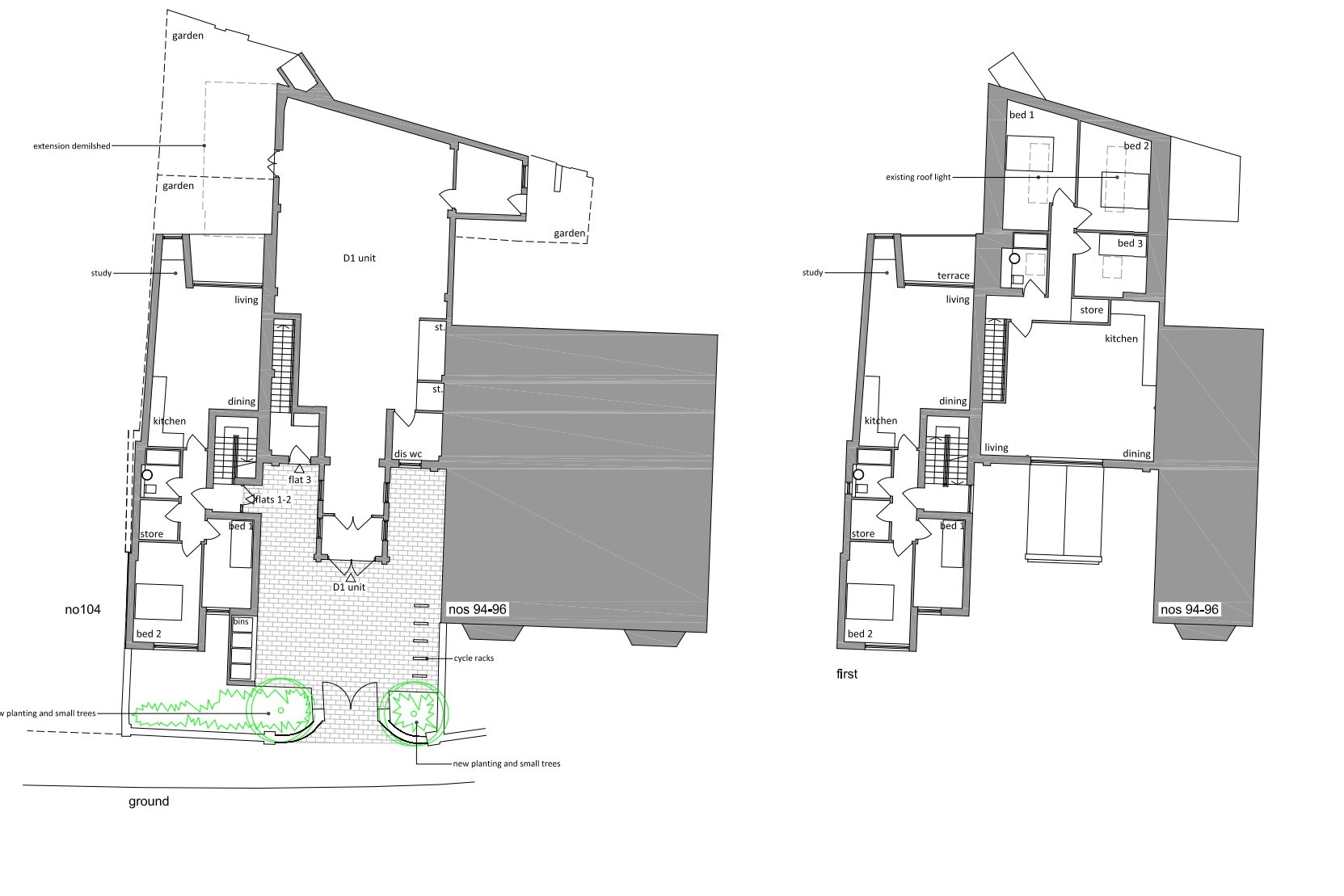 Land adjacent to 98 Dames Road, Forest Gate, London E7 0EB