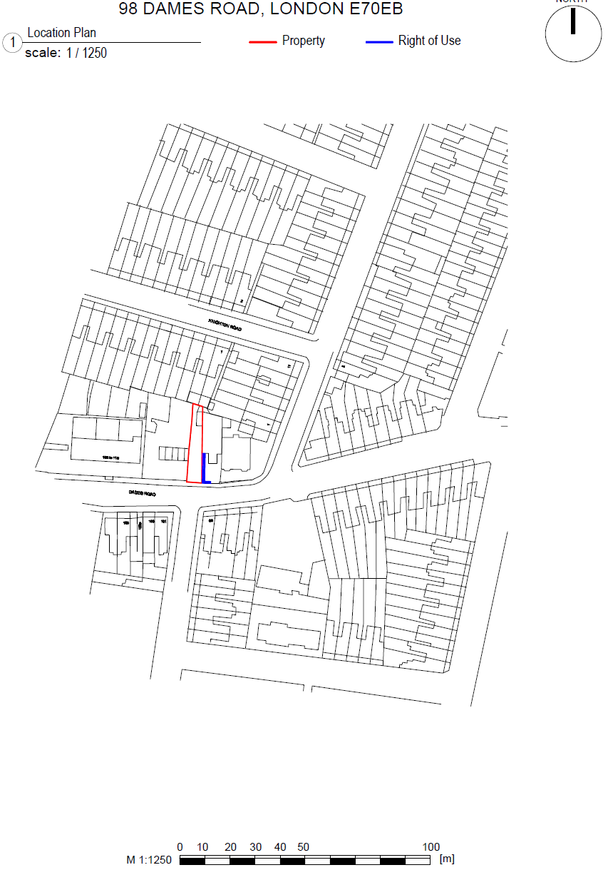 Land adjacent to 98 Dames Road, Forest Gate, London E7 0EB