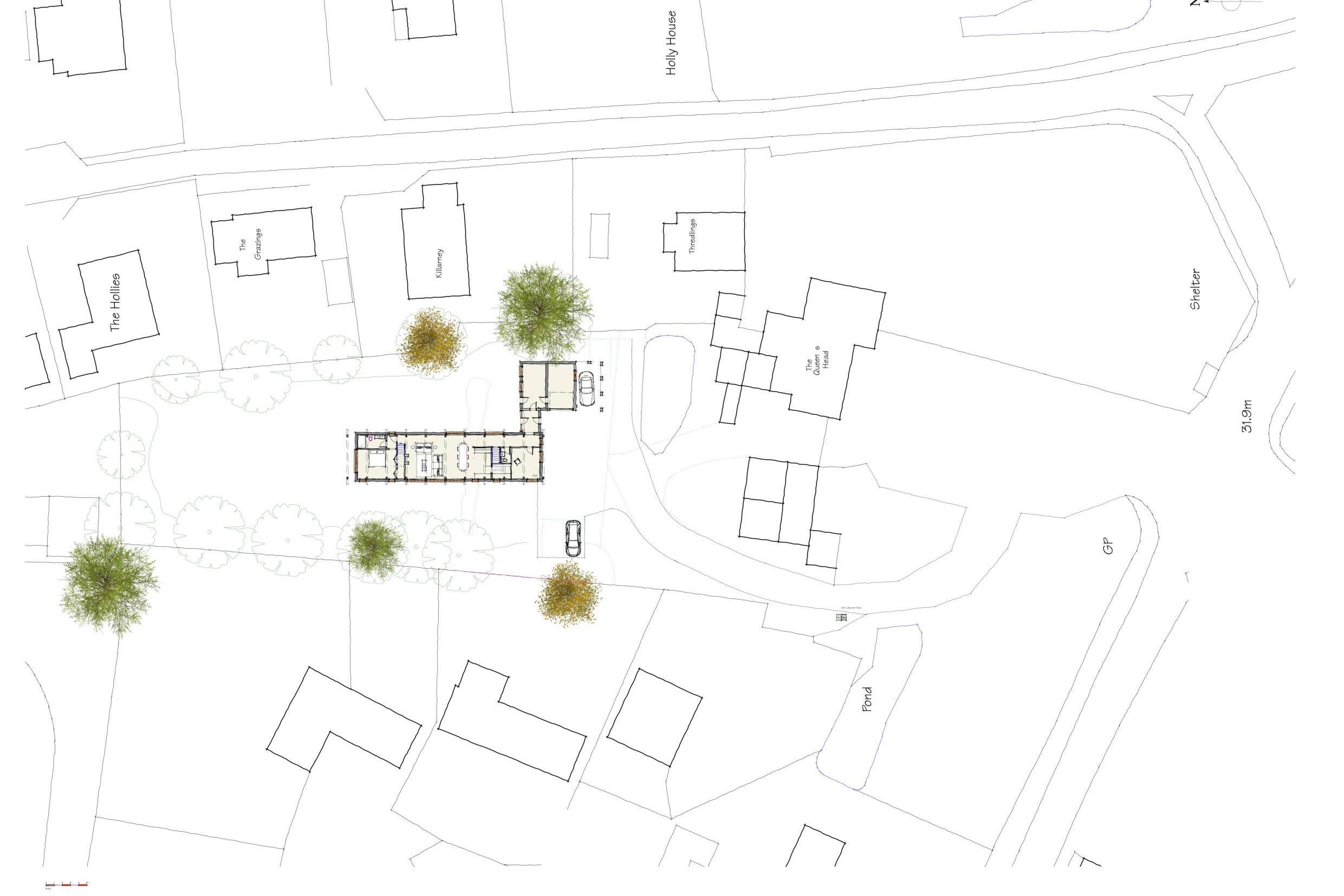 Development land to the rear of The Queen, Brandeston, Suffolk IP13 7AD