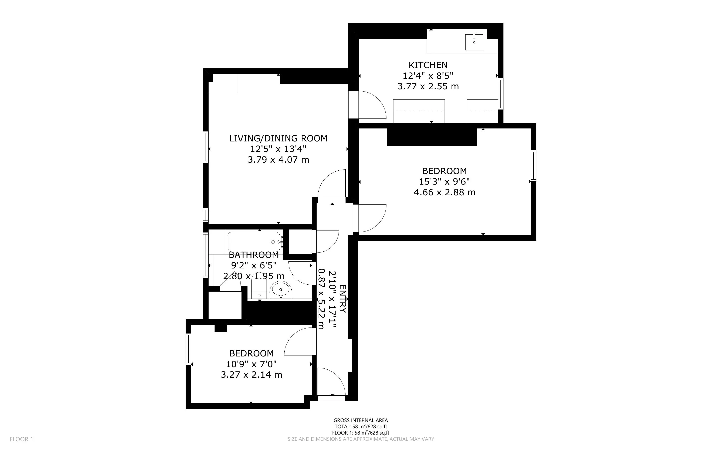 Flat 13, Block H, Peabody Estate, Camberwell Green, Camberwell, London SE5 7BN