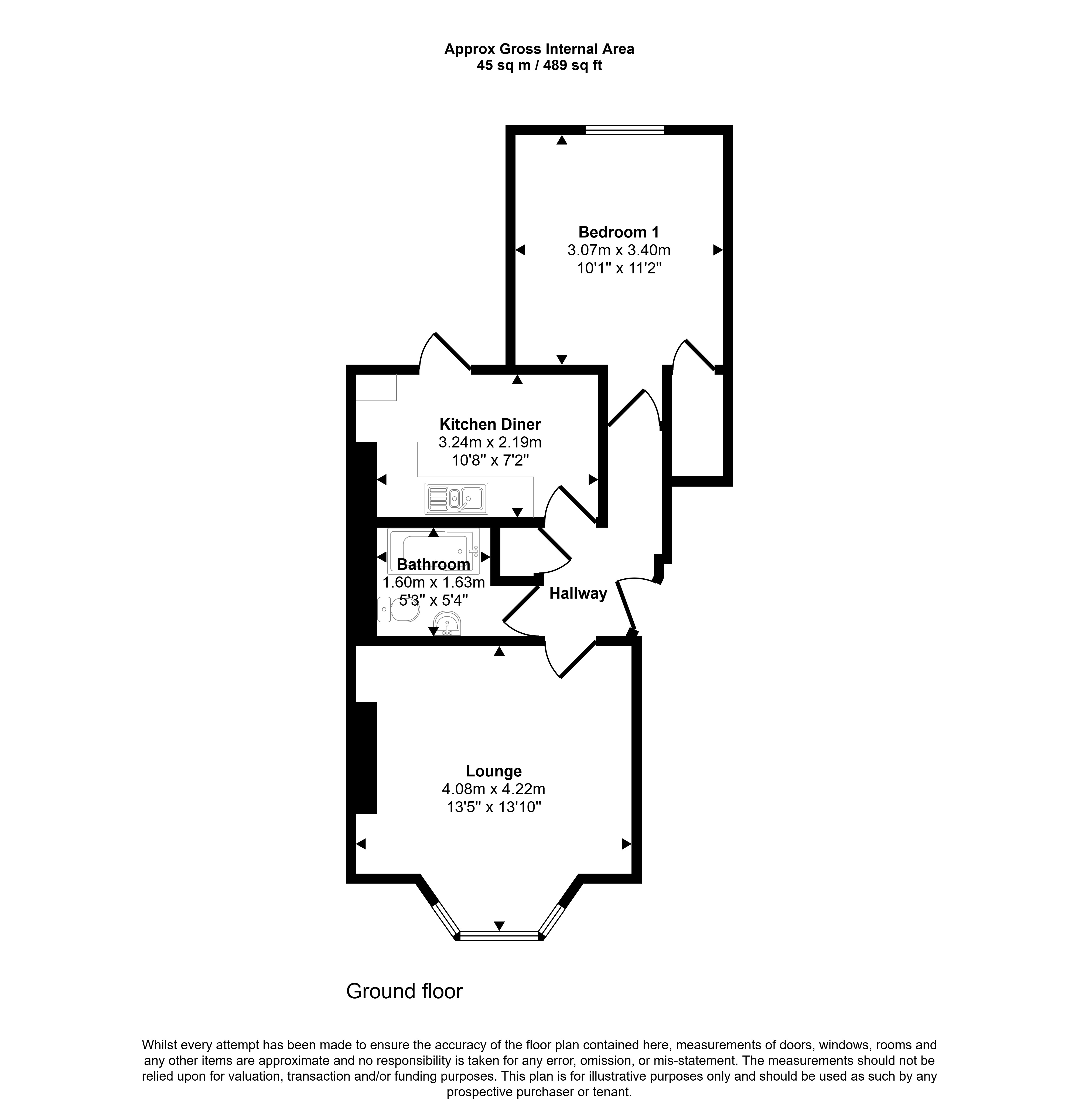 Flat A, 267 High Road, London, N15 4RR