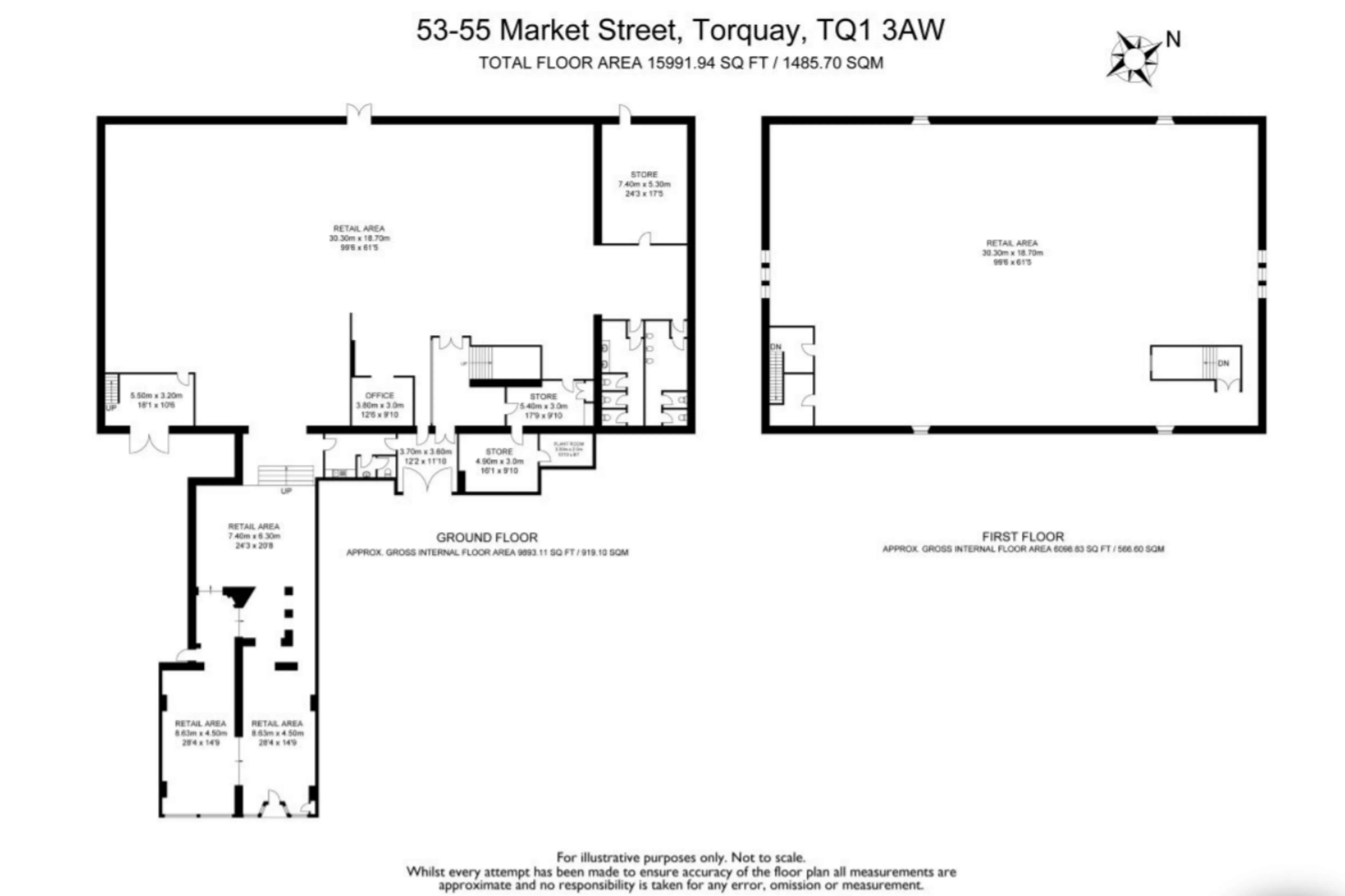 53-55 & 59 Market Street, Torquay, Devon, TQ1 3AW