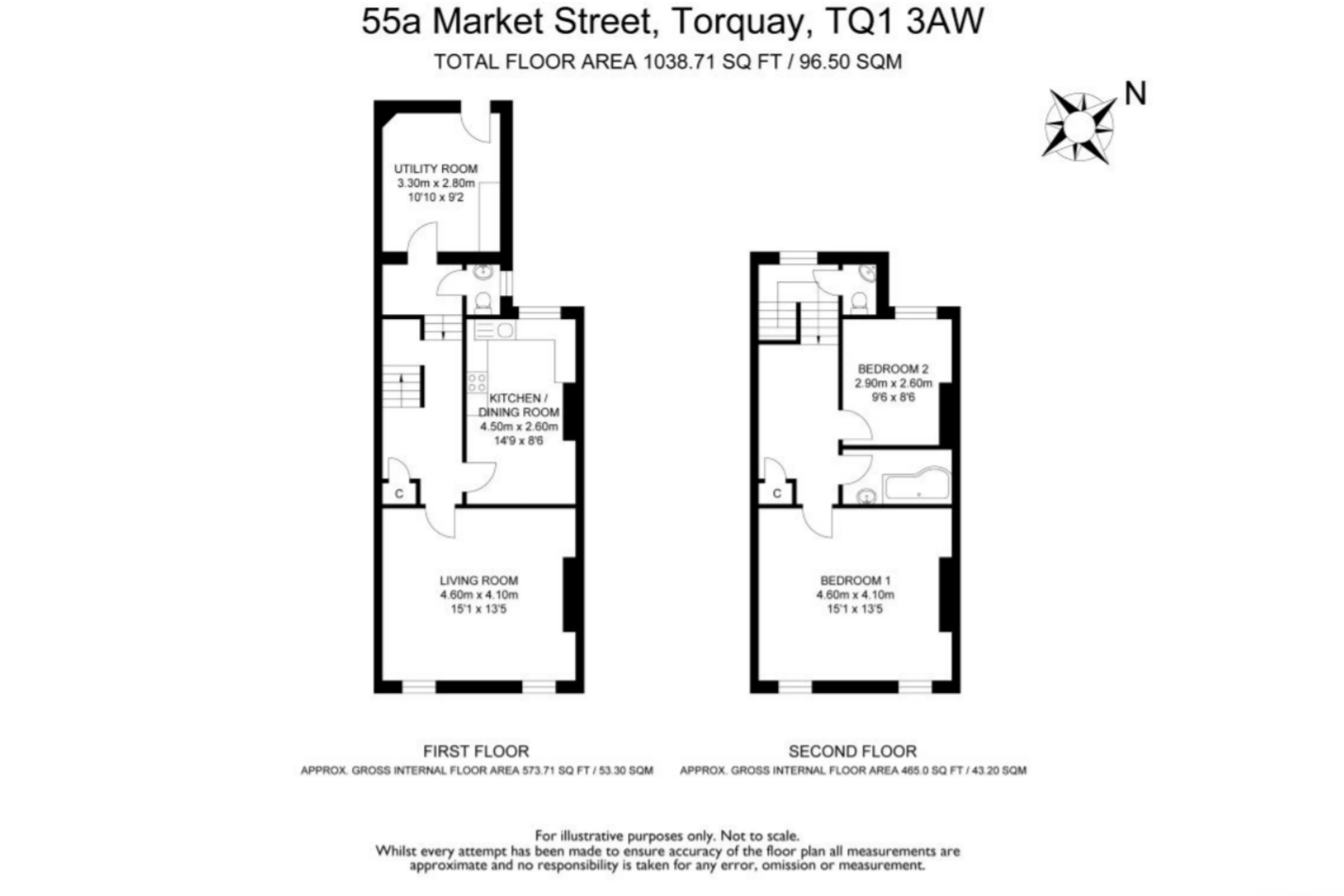 53-55 & 59 Market Street, Torquay, Devon, TQ1 3AW