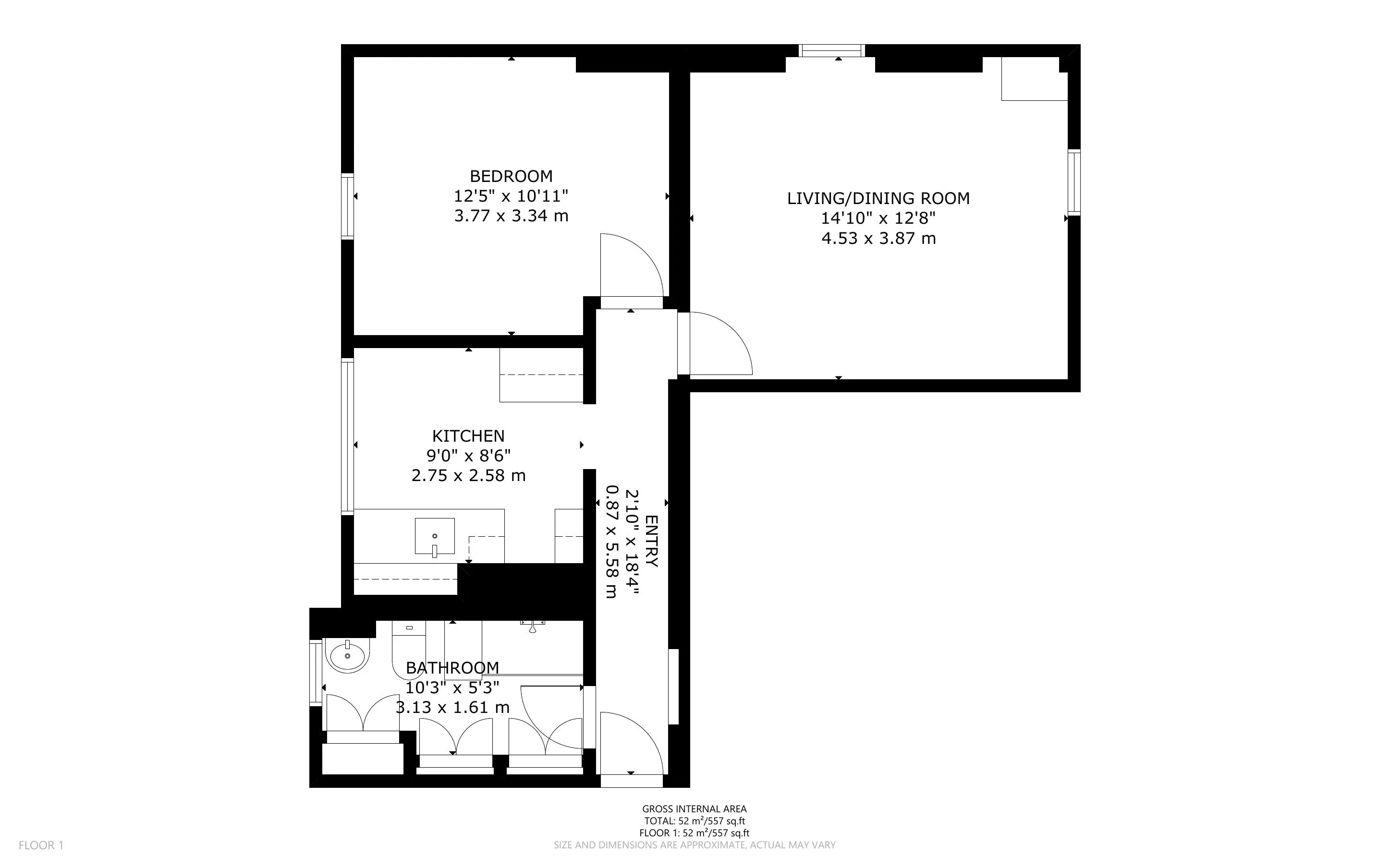 Flat 4, Block G, Peabody Estate, Camberwell Green, Camberwell, SE5 7BL