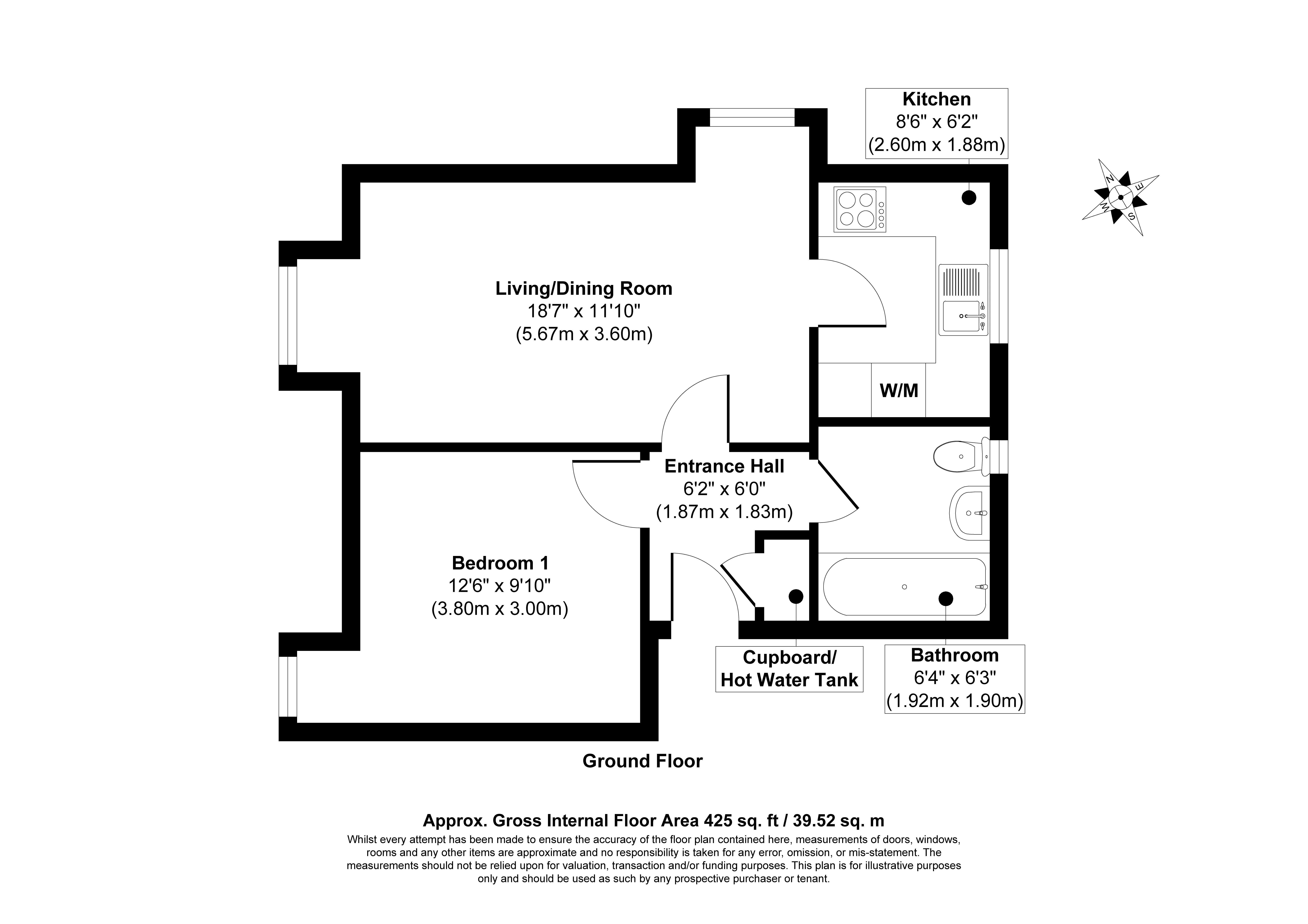Flat 1 Saxon Court, 1 Roman Way, Billingshurst, RH14 9QU
