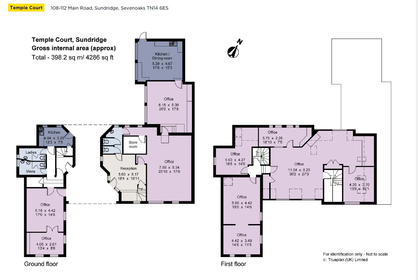 Temple Court, 108-112 Main Road, Sundridge, Sevenoaks, TN14 6ES