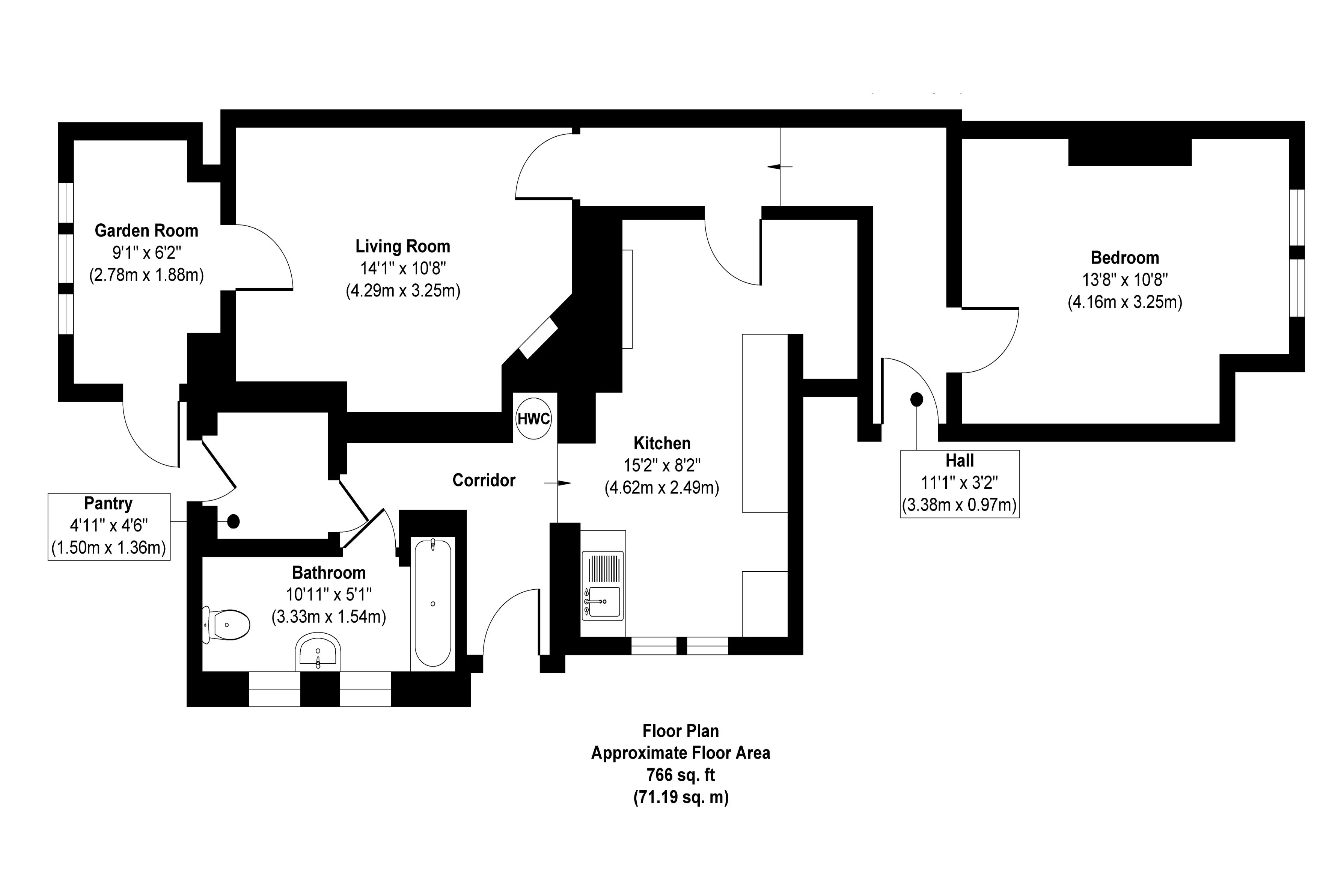 Lower Flat 3, Silwood Place, St Johns Road, Crowborough, TN6 1RW
