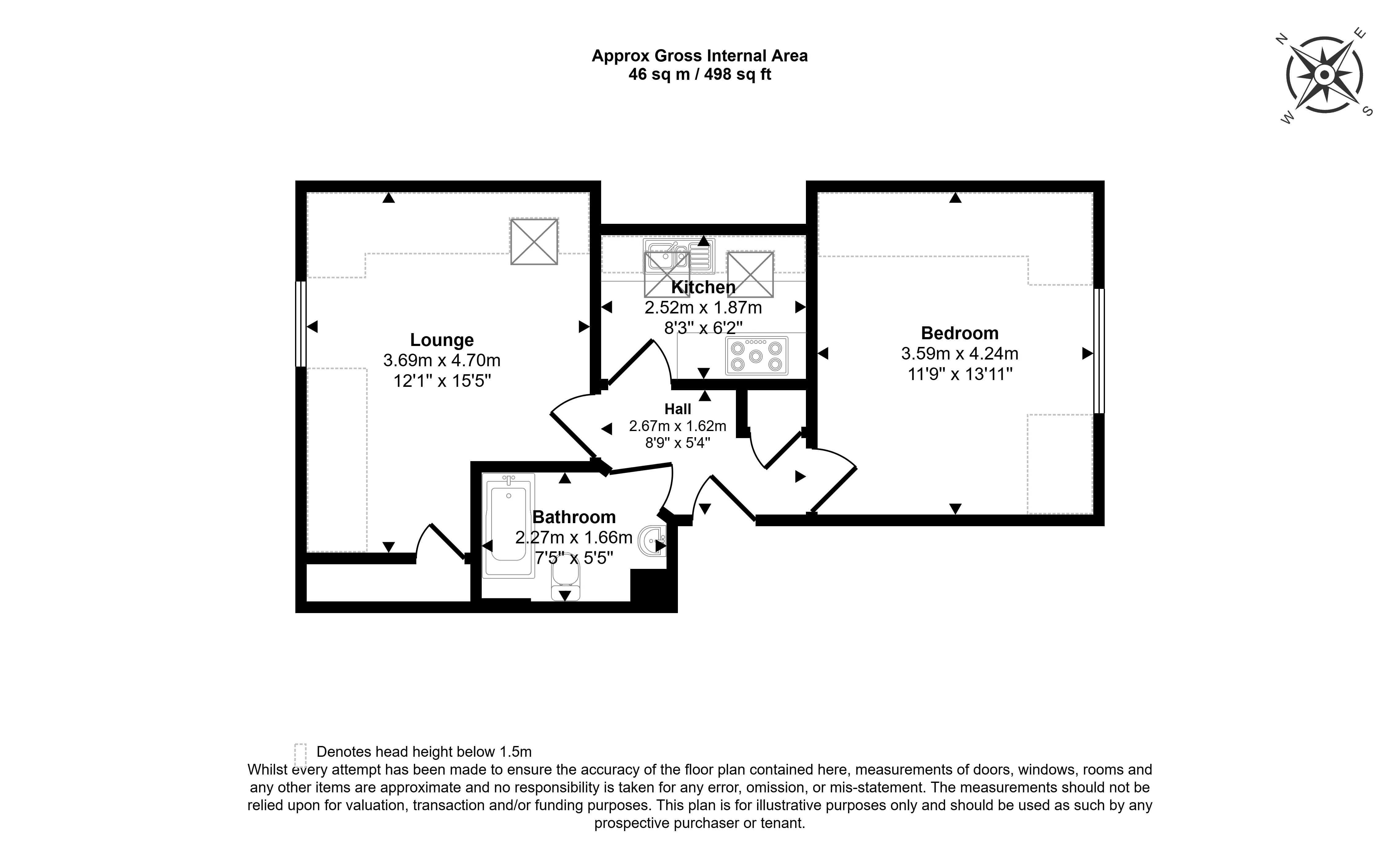 Flat 7, 9 Wycliffe Road, Bournemouth, Dorset  BH9 1JP