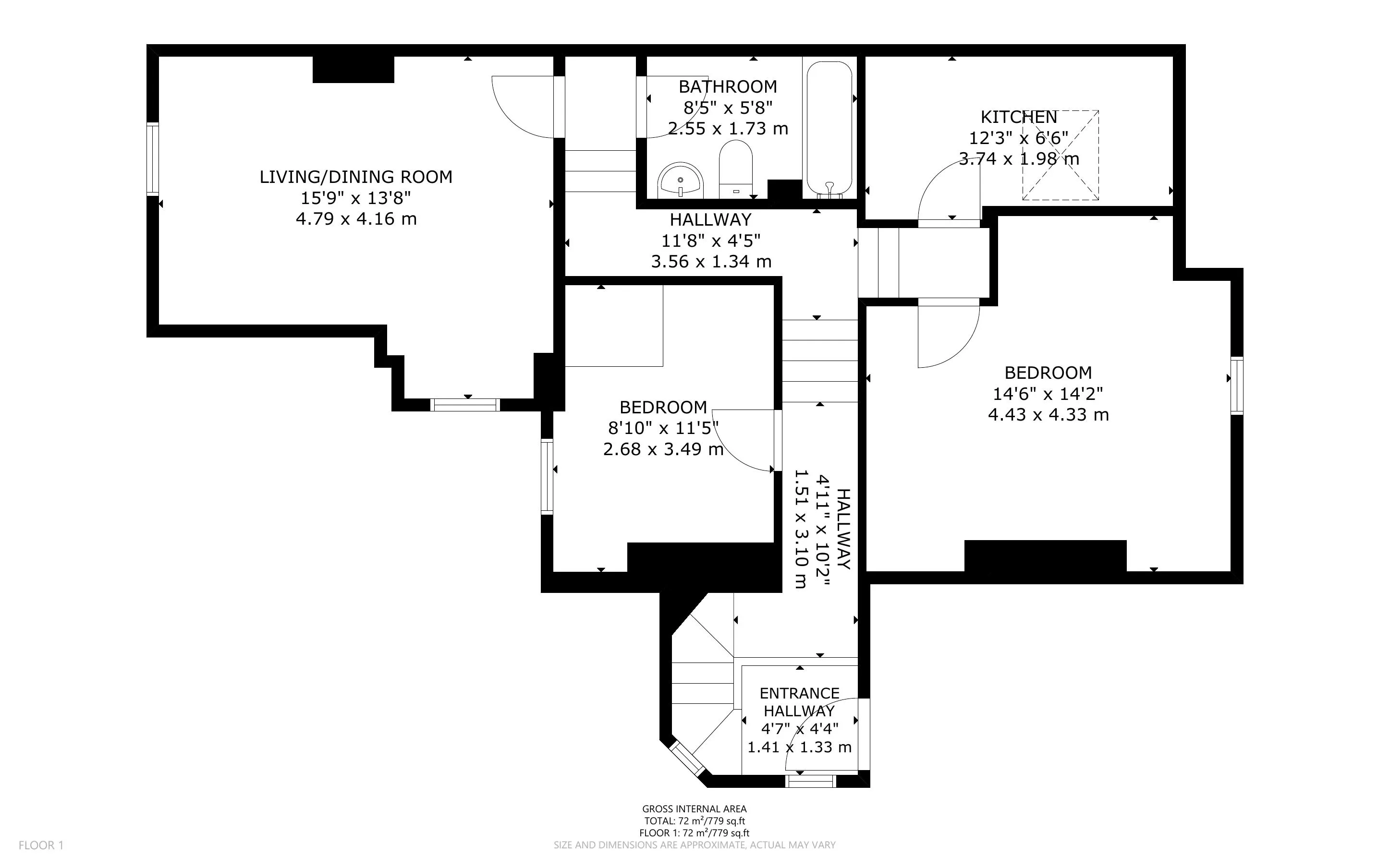 Flat C, 1 Linthorpe Road, Stamford Hill, London, N16 5RE