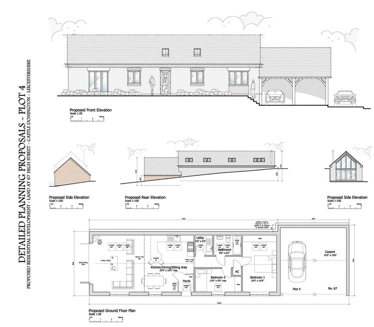 2 x Building Plots to the rear of 67 High Street, Castle Donington, Derby DE74 2PQ