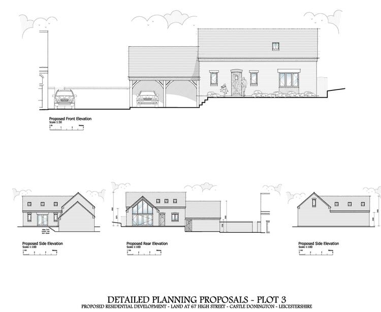 2 x Building Plots to the rear of 67 High Street, Castle Donington, Derby DE74 2PQ
