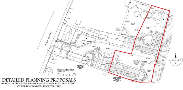 2 x Building Plots to the rear of 67 High Street, Castle Donington, Derby DE74 2PQ