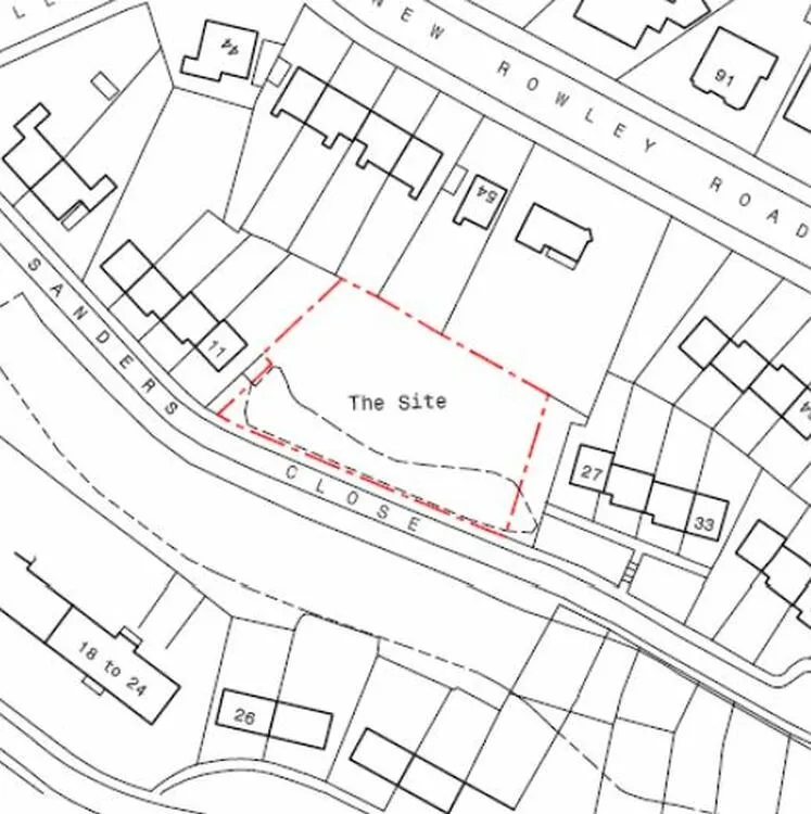 Housing Development between, 11 and 27 Sanders Close, Dudley DY2 8DP