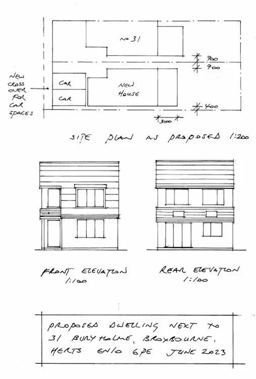 Land Adjacent to 31 Buryholme, Broxbourne EN10 6PE