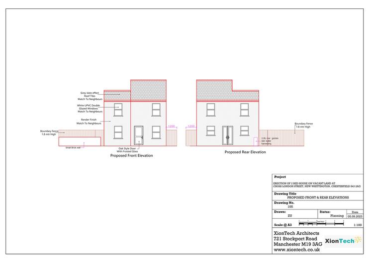 Land Adj. 10 Cross London Street, New Whittington, Chesterfield, Derbyshire S43 2AG