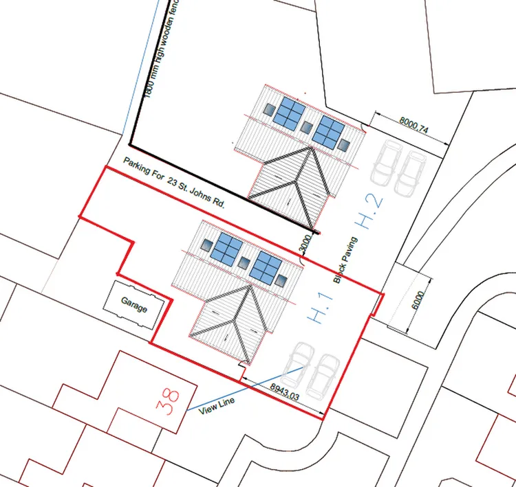 Land to rear of, 23 St. Johns Road, Stoneygate, Leicester, Leicestershire LE2 2BL