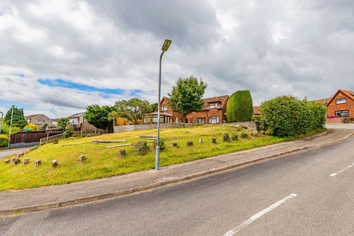 Opportunity to acquire plot of land of approx 0.1 acre with granted planning permission for a 4 bedroom detached property with parking located in a quiet residential development in Energlyn, Caerphilly,