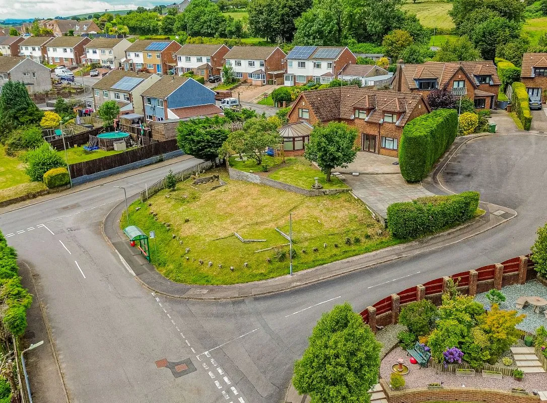 Opportunity to acquire plot of land of approx 0.1 acre with granted planning permission for a 4 bedroom detached property with parking located in a quiet residential development in Energlyn, Caerphilly,