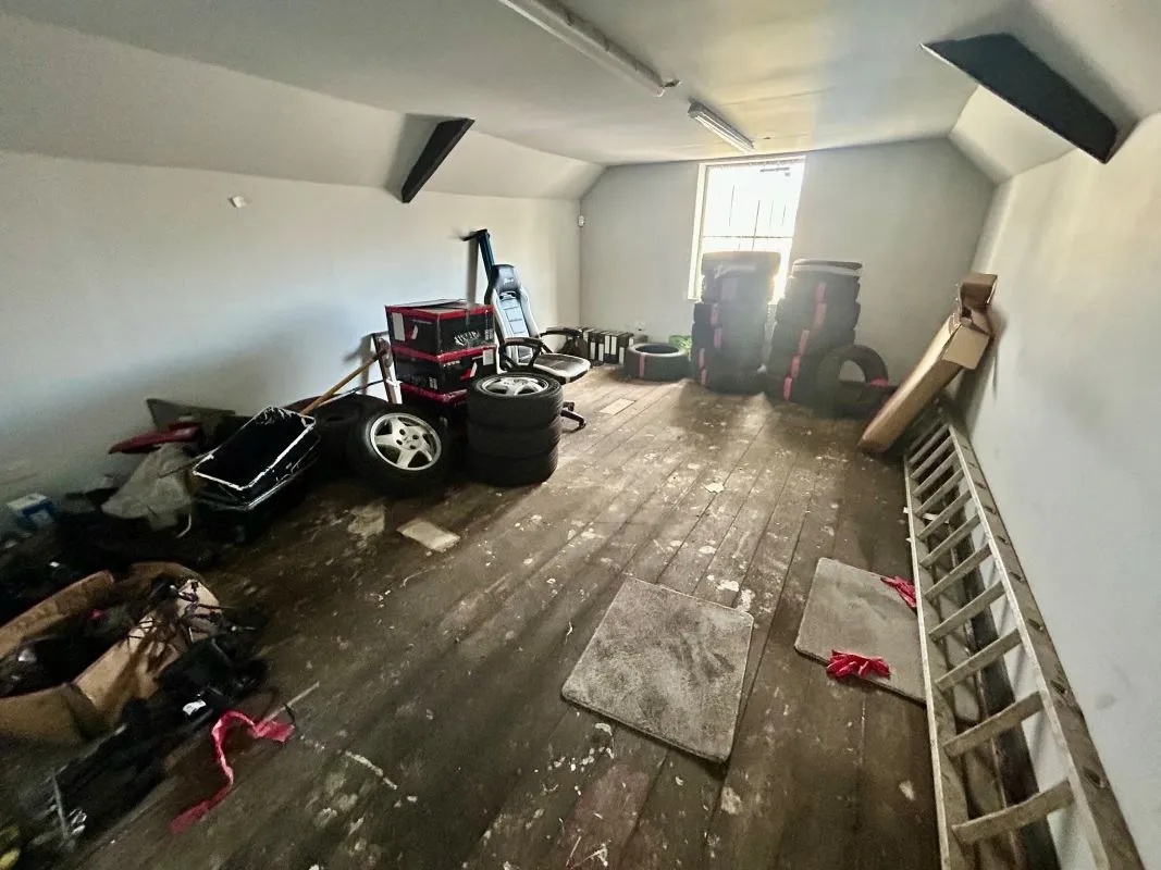 Detached garage/workshop facing Gelligaer Street in Cathays with two storey section to the rear of the property. Sold with vacant possession and with potential for a variety of uses, subject to consents.