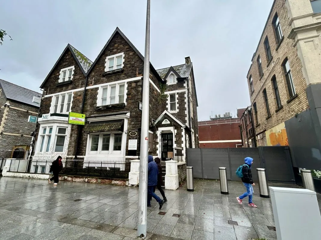 A pair of four-storey Victorian villas in the heart of Cardiff city centre with parking to the rear. Currently arranged as office space but could be suitable for a variety of uses, subject to consents. Vacant.