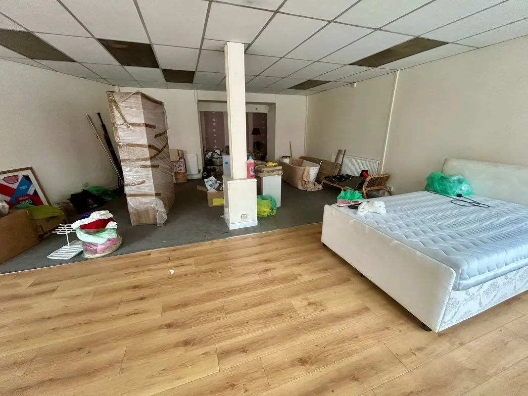 Opportunity to acquire this three storey end of terrace property in Neath. Two commercial units to the ground floor plus a barbers shop with residential redevelopment opportunity to upper floors and a large rear car park with a part-outbuilding also included.