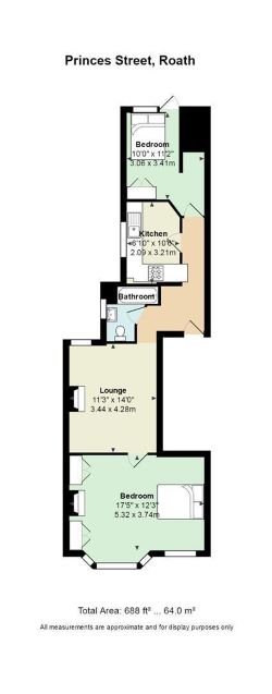Three storey period investment property in this popular road. Arranged as 3 X Two bedroom apartments with current income totalling £2900pcm (£34,800pa), representing a 10% Initial gross yield.