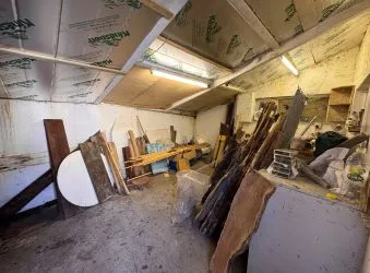 Detached workshop and approx. 50feet of land in a popular location in Tredegar with development potential for variety of uses subject to necessary planning consents.