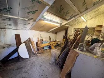 Detached workshop and approx. 50feet of land in a popular location in Tredegar with development potential for variety of uses subject to necessary planning consents.
