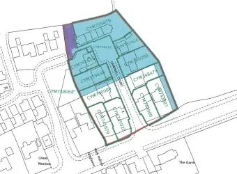 Small parcel of land for sale located in St Nicholas on the edge of the Campbell court development