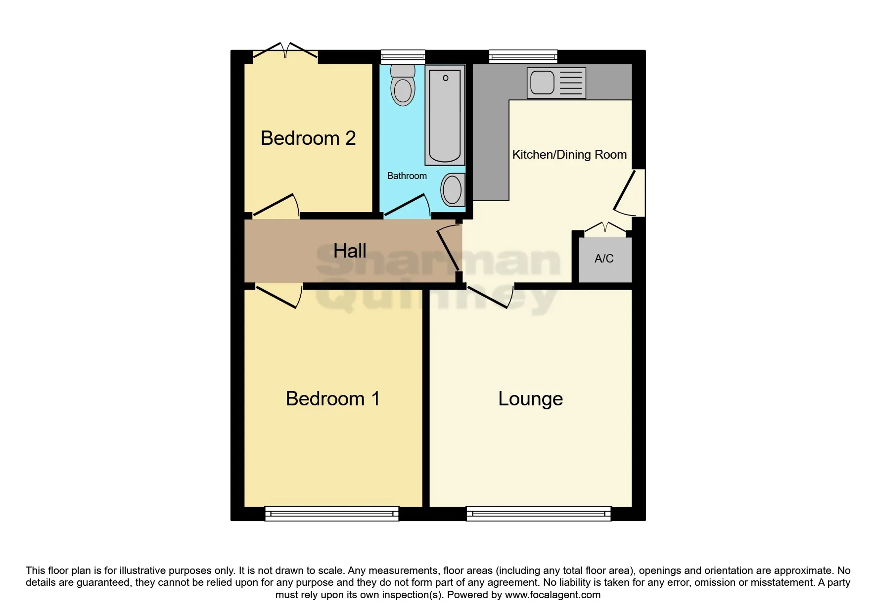 2 bed Semi-Detached Bungalow