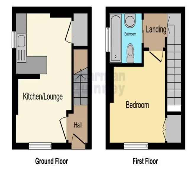 1 bed End of Terrace