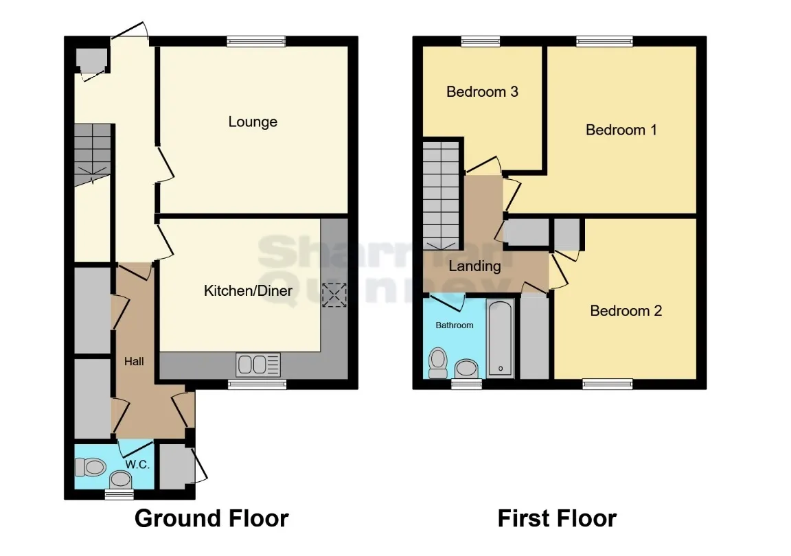 3 bed End of Terrace