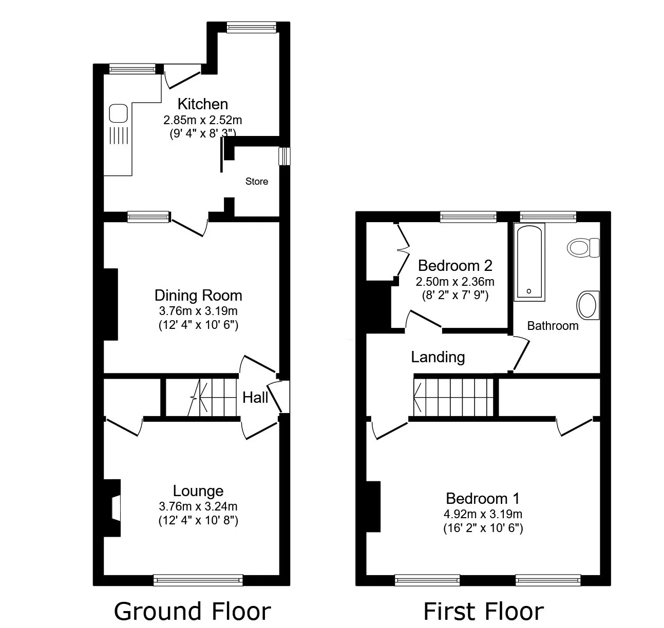 2 bed Terraced