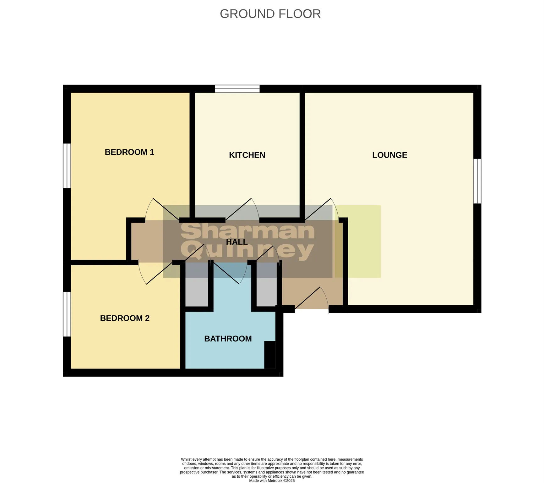 2 bed Ground Flat