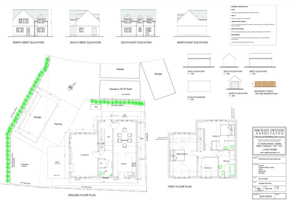 Land at 39 High Fernley Road Wyke Bradford BD12 8AH