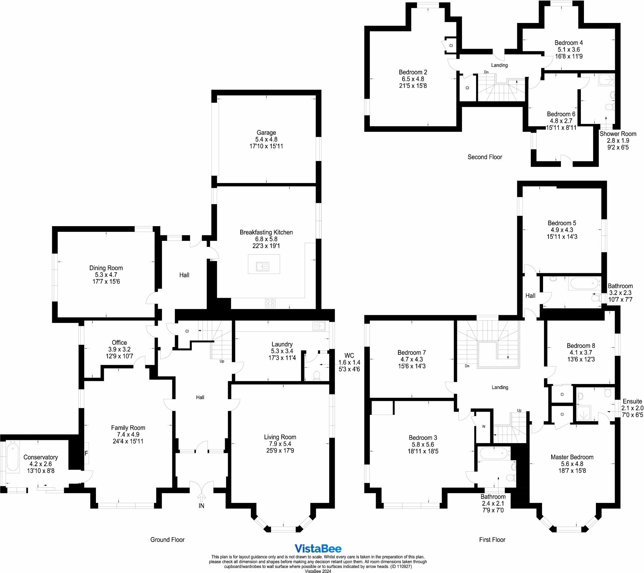 8 bed Detached