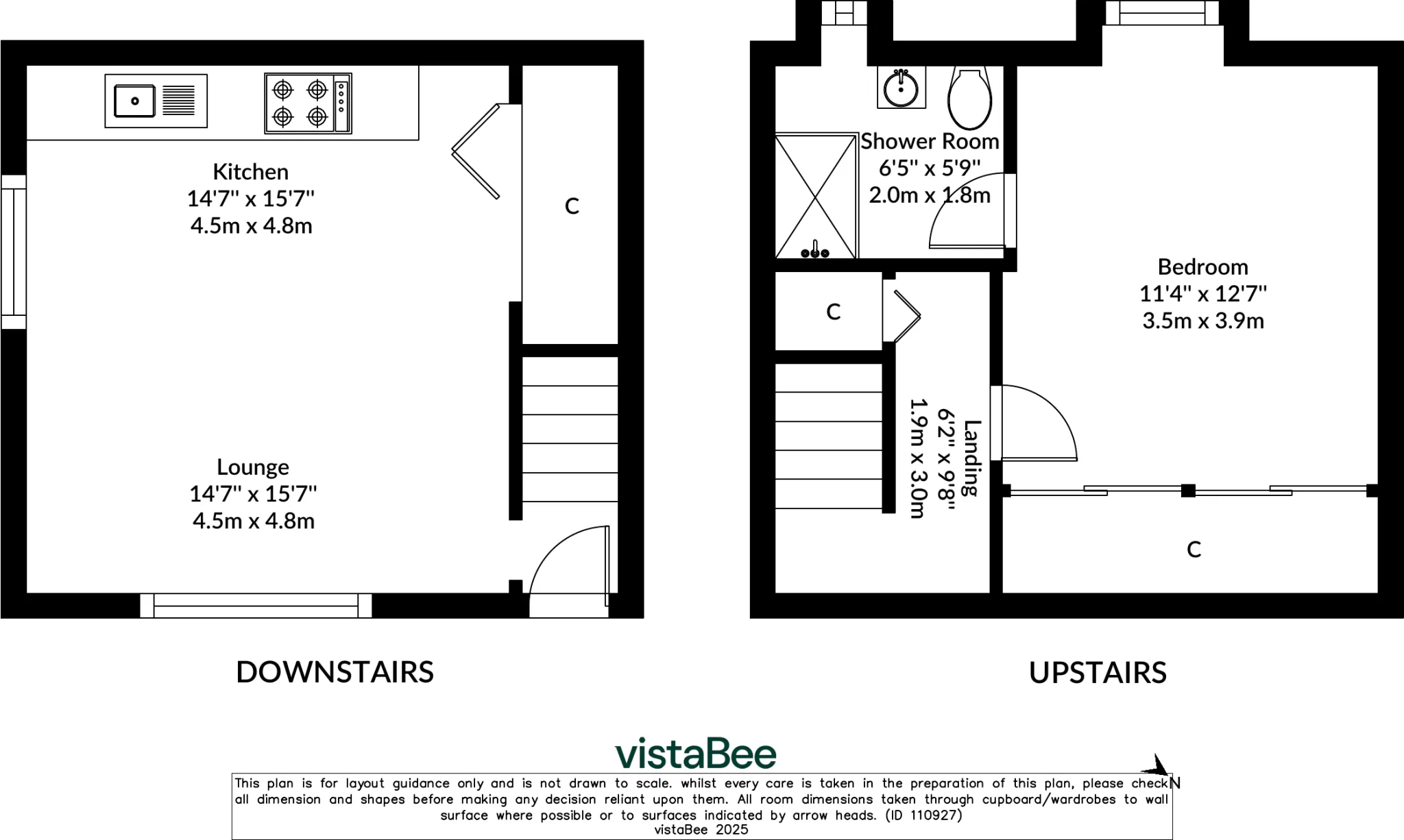 1 bed Terraced Bungalow