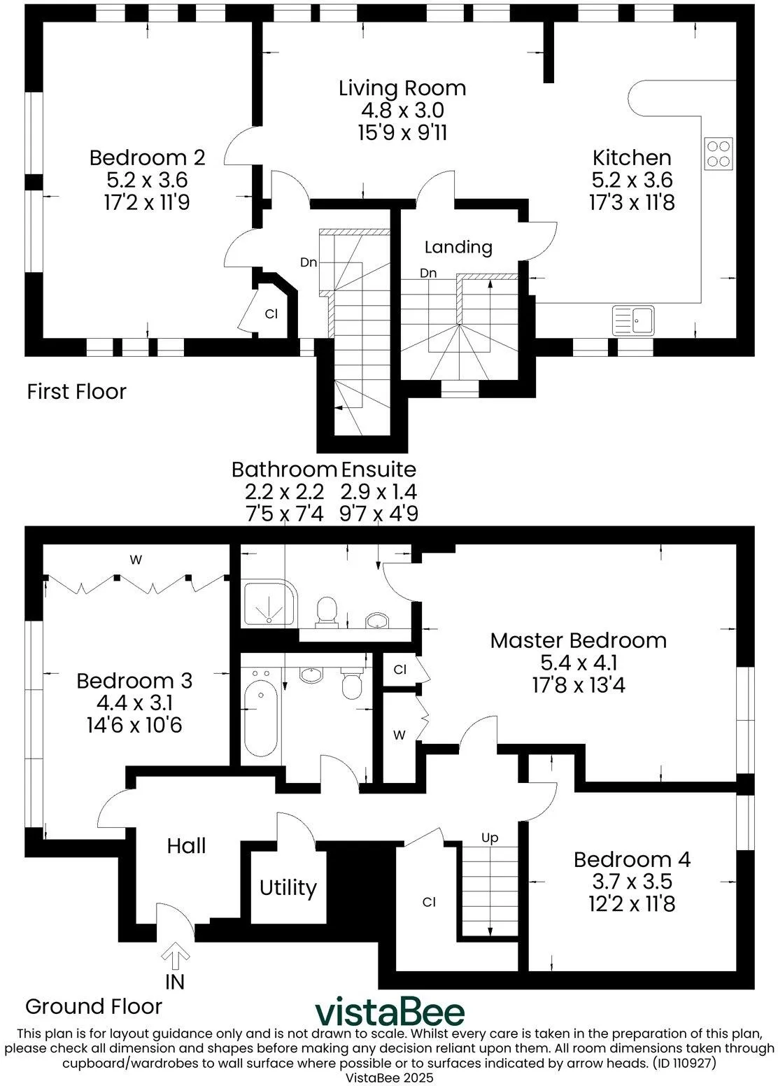 4 bed Block of Apartments