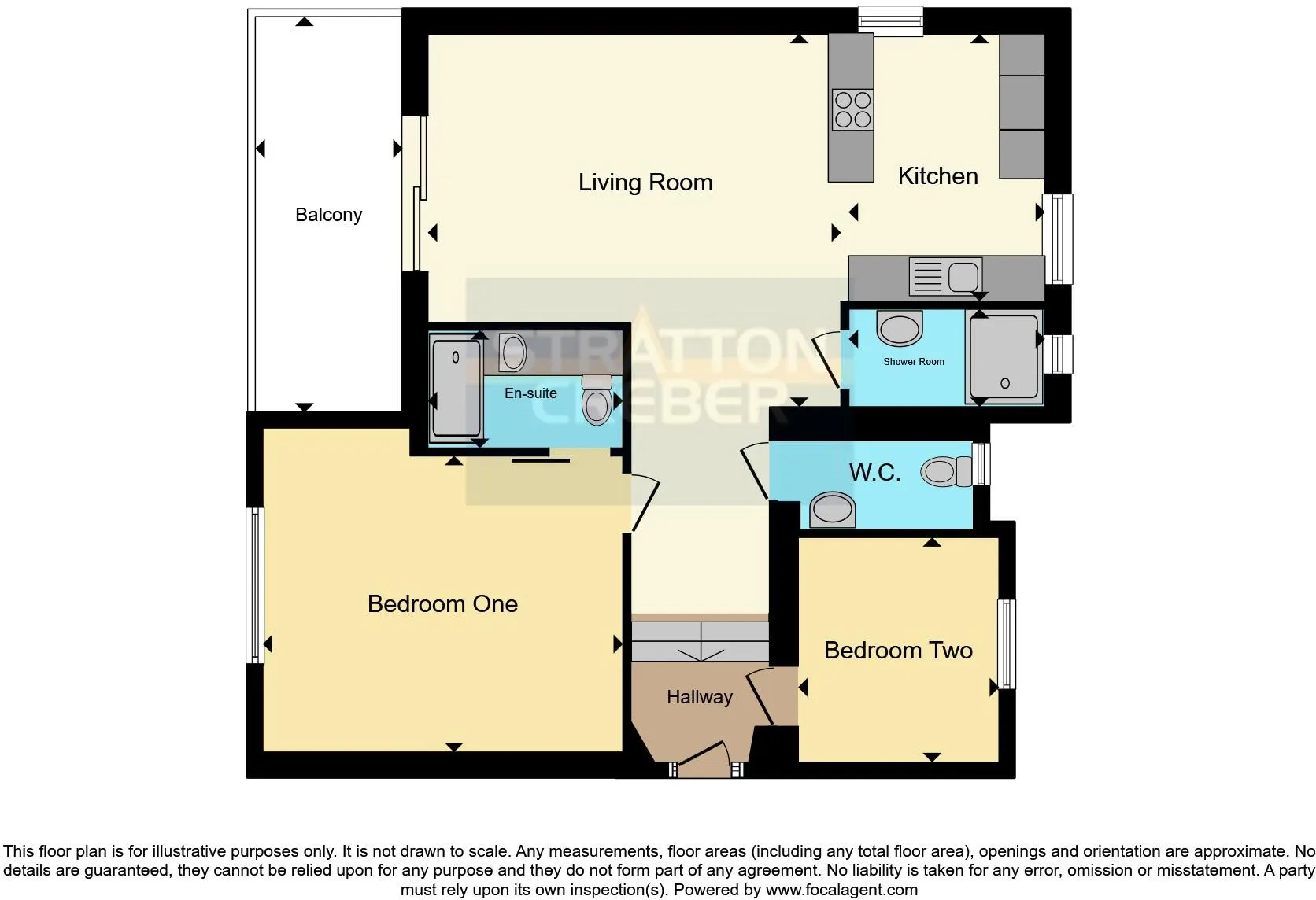 2 bed Ground Flat